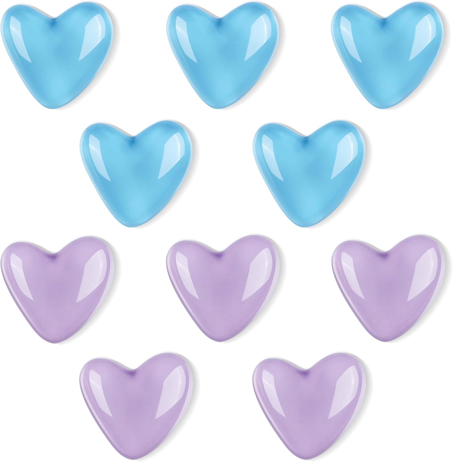 Fridge Magnets 10PCS – Strong Magnets, Heavy Duty Small Magnets for Whiteboard, Locker, Office, School & Kitchen, Mini Cute Blue+Purple Refrigerator Magnet, Decorative Magnet for Crafts & Home