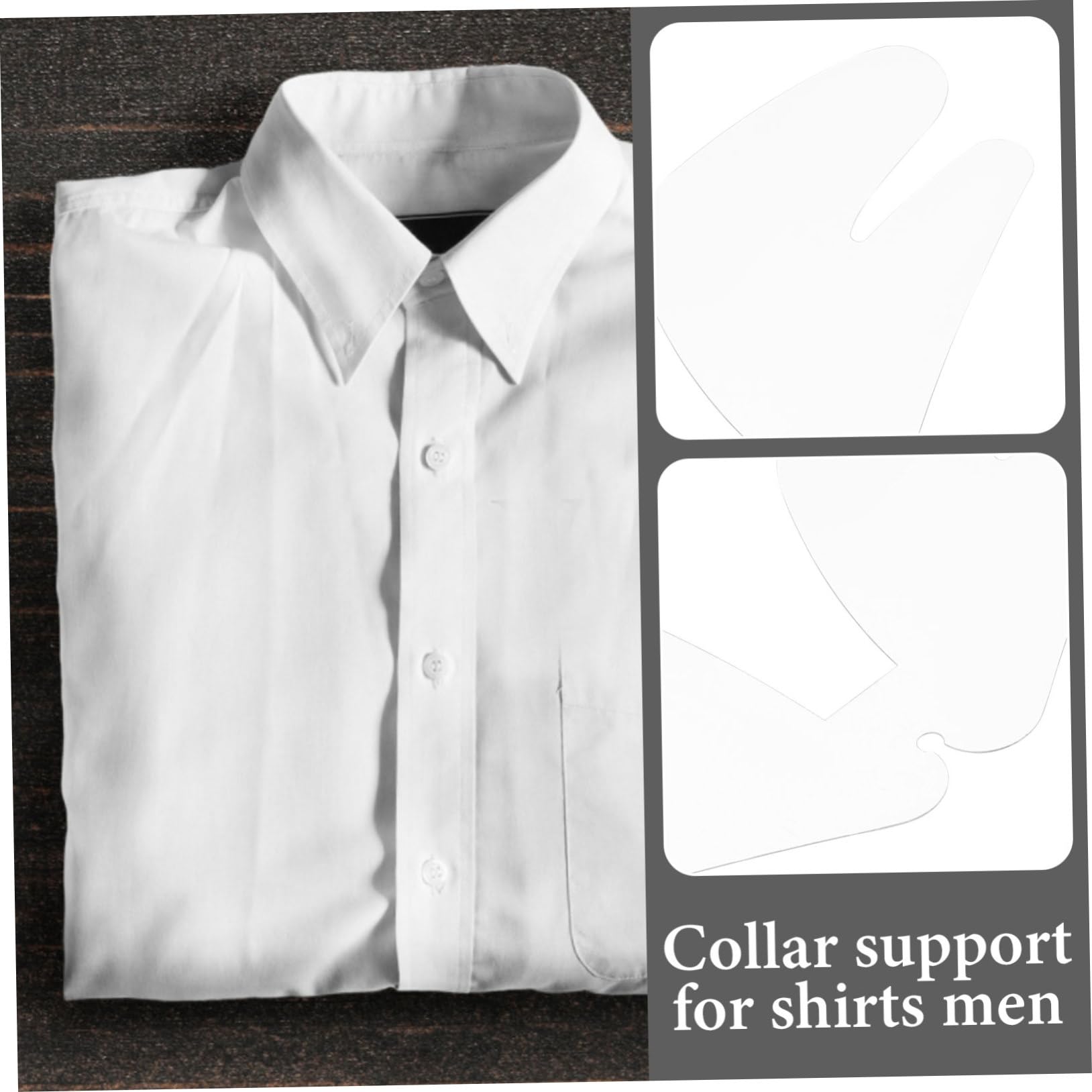 Holibanna Collarín De Plástico Camisa De Vestir De Cuello De Los Hombres Inserciones De Cuello De Camisa Para Mujer Moldeador De Cuello De Camisa El Plastico