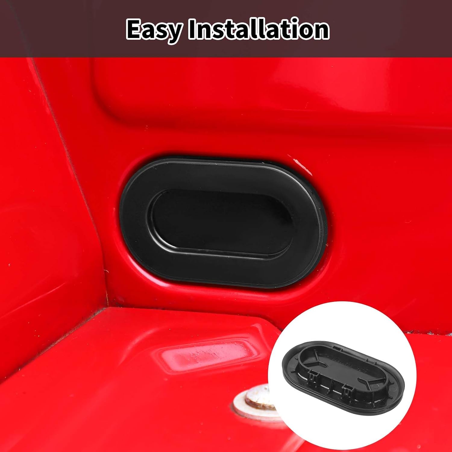 2pcs Truck Bed Oval Drain Plug Cover Cap Compatible with Ford F150 F250 F350 1999-2024, 4L3Z-99277B76-AA
