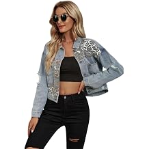 Ladies Leopard print stitching denim jacket plus size fashion Joker ladies jacket