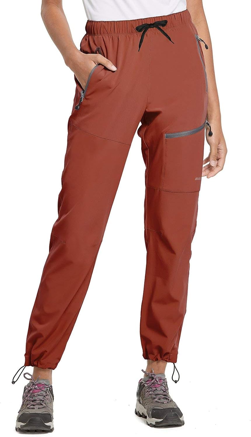 BALEAF Women's Hiking Cargo Pants Outdoor Lightweight Capris Water Resistant UPF 50 Zipper Pockets : Clothing, Shoes & Jewelry