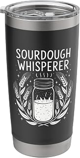 Sourdough Whisperer, Baker Sourdough Starter Breadmaking Stainless Steel Insulated Tumbler