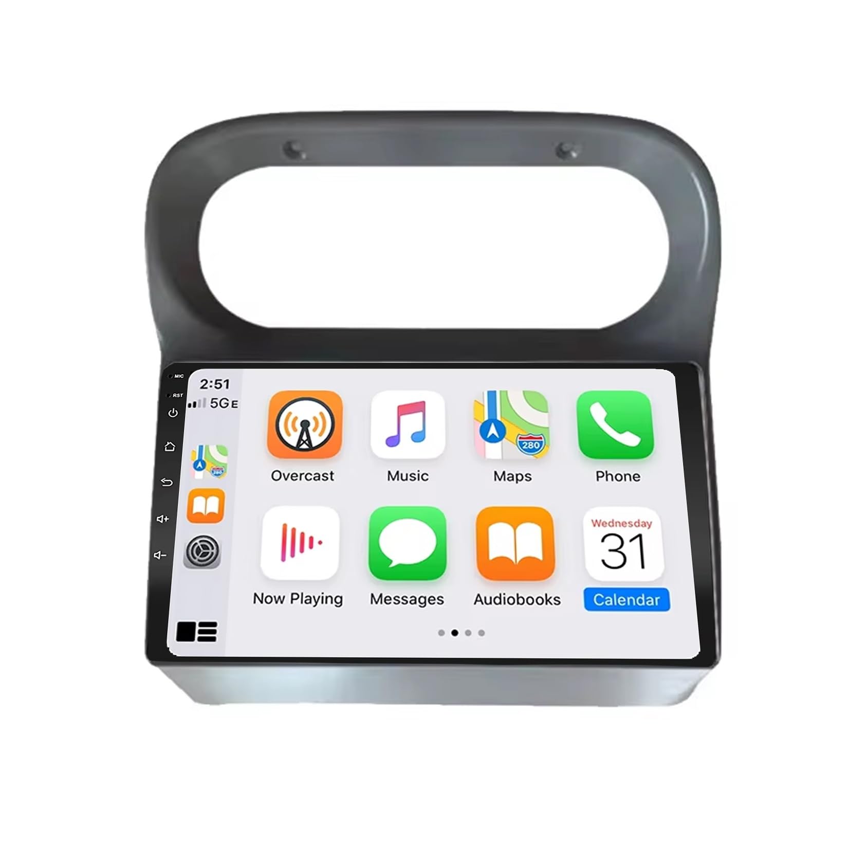 GPS Navi Navigationsgerät 2 Din für Renault Twingo 2005-2013 mit Bluetooth Fm Radio, Mirror Link, USB, Aux, Unterstützt Tpms Lenkradsteuerung, 4 Kern 2G+32G