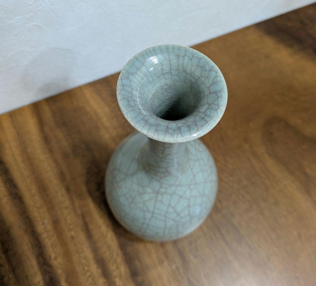 Amazon｜たち吉 京焼 清水焼 花瓶 ひび割れ模様 箱入り｜花立・華瓶
