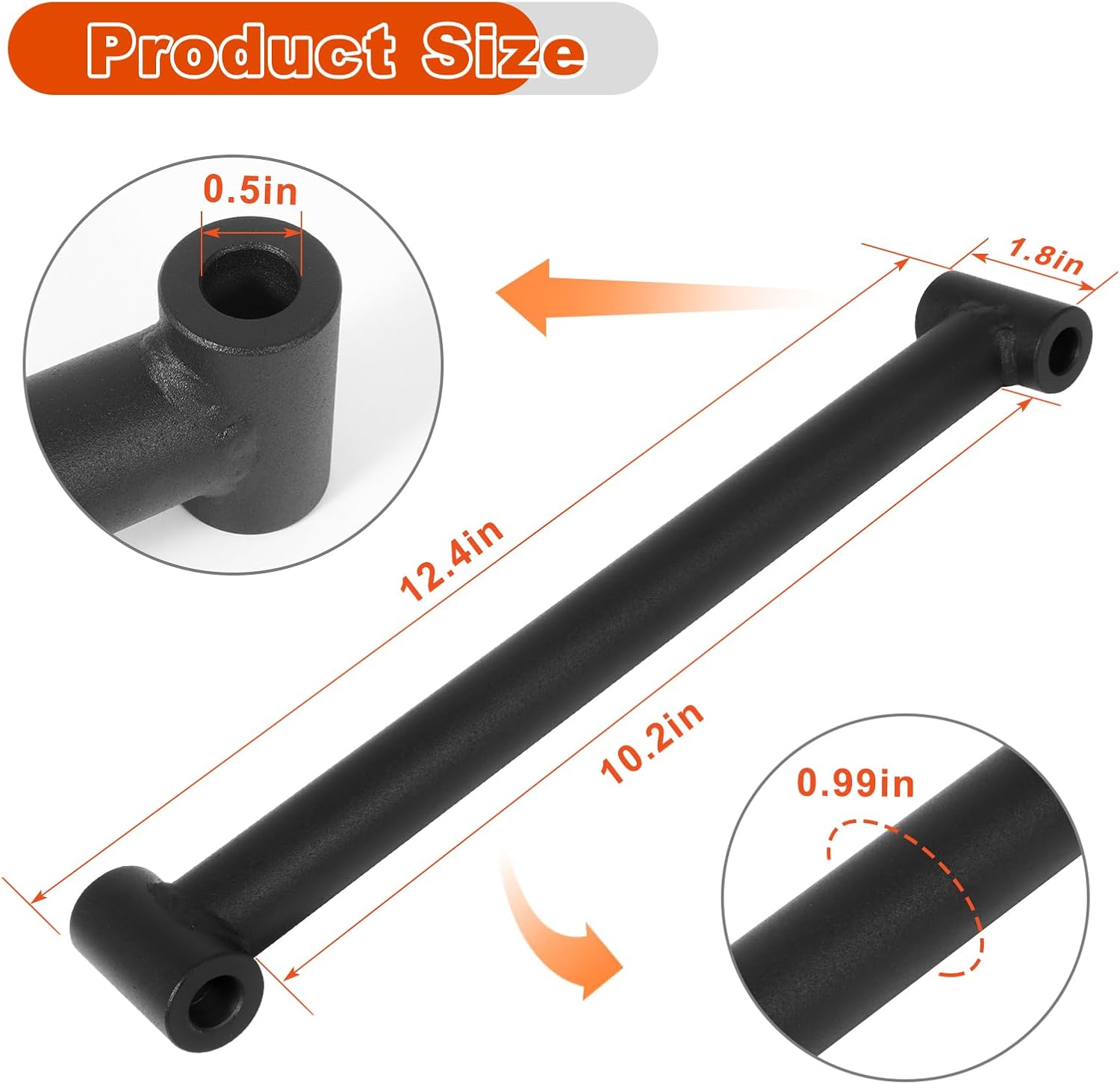 2 Pcs Lawn Mowers Deck Locator Rod Compatible with Bad Boy Mower Deck Locator ZT Elite ZT Avenger MZ Magnum Replaces Replaces #028000400 028000422,Mower DeckBar Pin Double Thickness