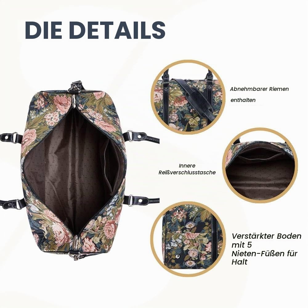 Große Reisetasche für Damen, Handgepäck, Wochenendtasche, Damen-Handgepäck, Reisetasche für Teenager und Mädchen