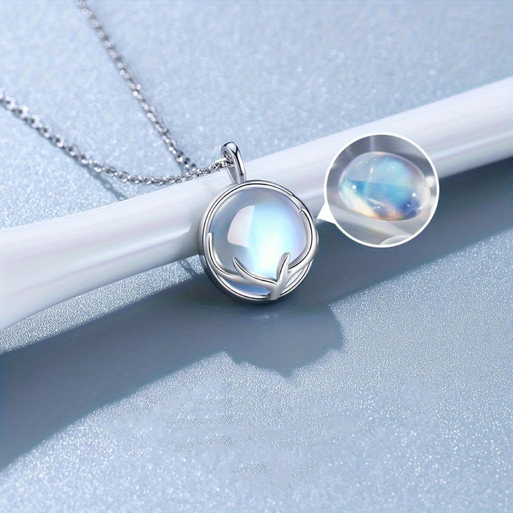 Moonstone Jewelry Set (Necklace+Bracelet+Earrings) Spiritual Gift for Women, Bridal Party Jewelry, Elegant Birthstone Birthday Gift Set