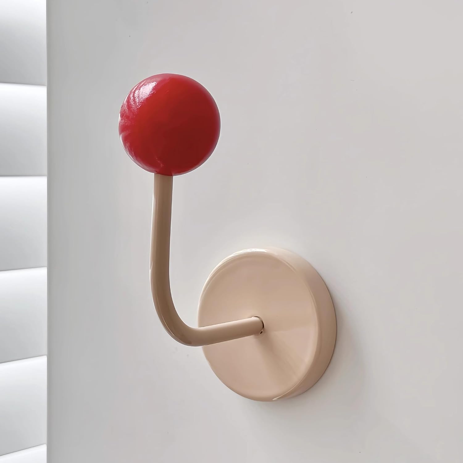 MFYS Colorful Magnetic Hooks (1, red and Beige)