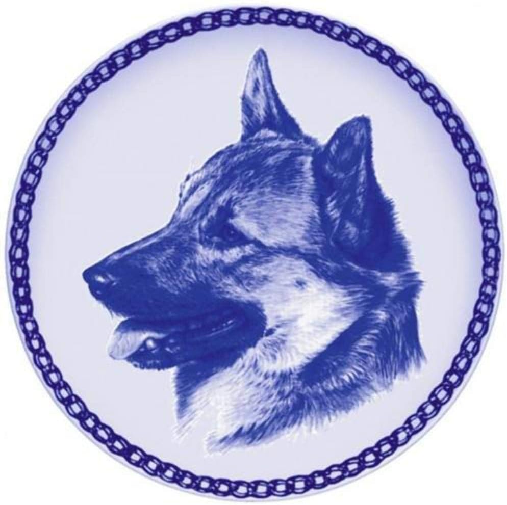 Swedish Vallhund Dog Porcelain Plate For all Dog Lovers Size 7.61 inches