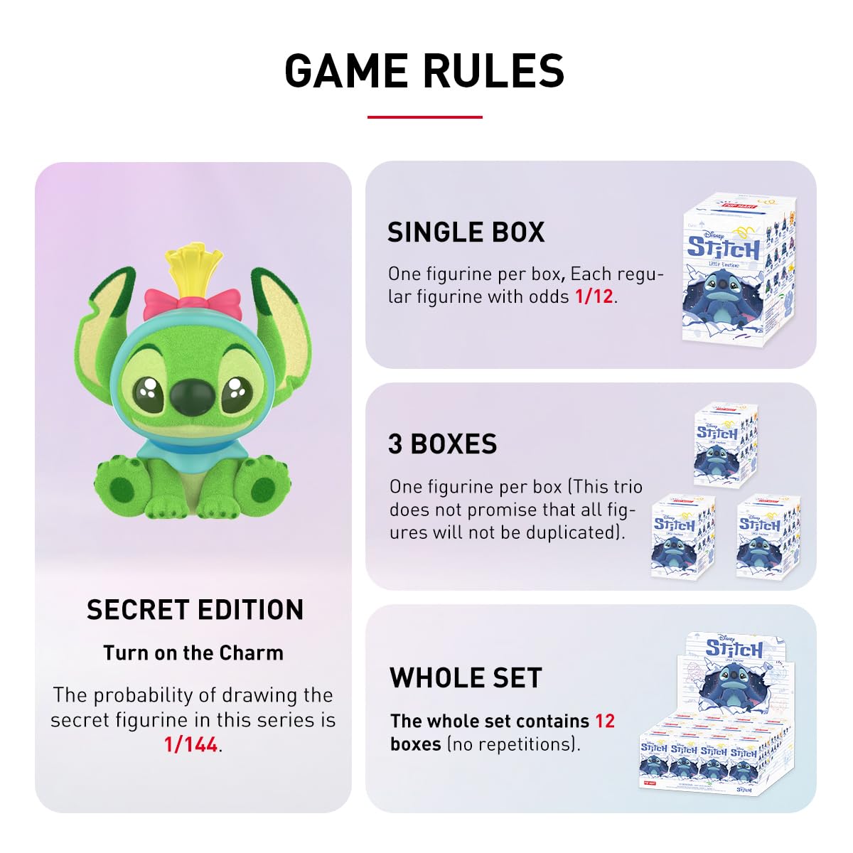 シークレットスティッチ♡リトルエモーションシリーズ POP MART Disney Stitch Little Emotions Series Figures - POP MART