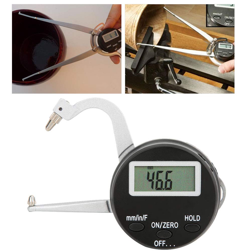 Elektronischer Messschieber mit Digitalanzeige Zur Präzisen Messung des Außendurchmessers, Backen aus Verchromter Legierung, Praktischer Griff für Verschiedene Bearbeitungsarten, 0~25 Mm