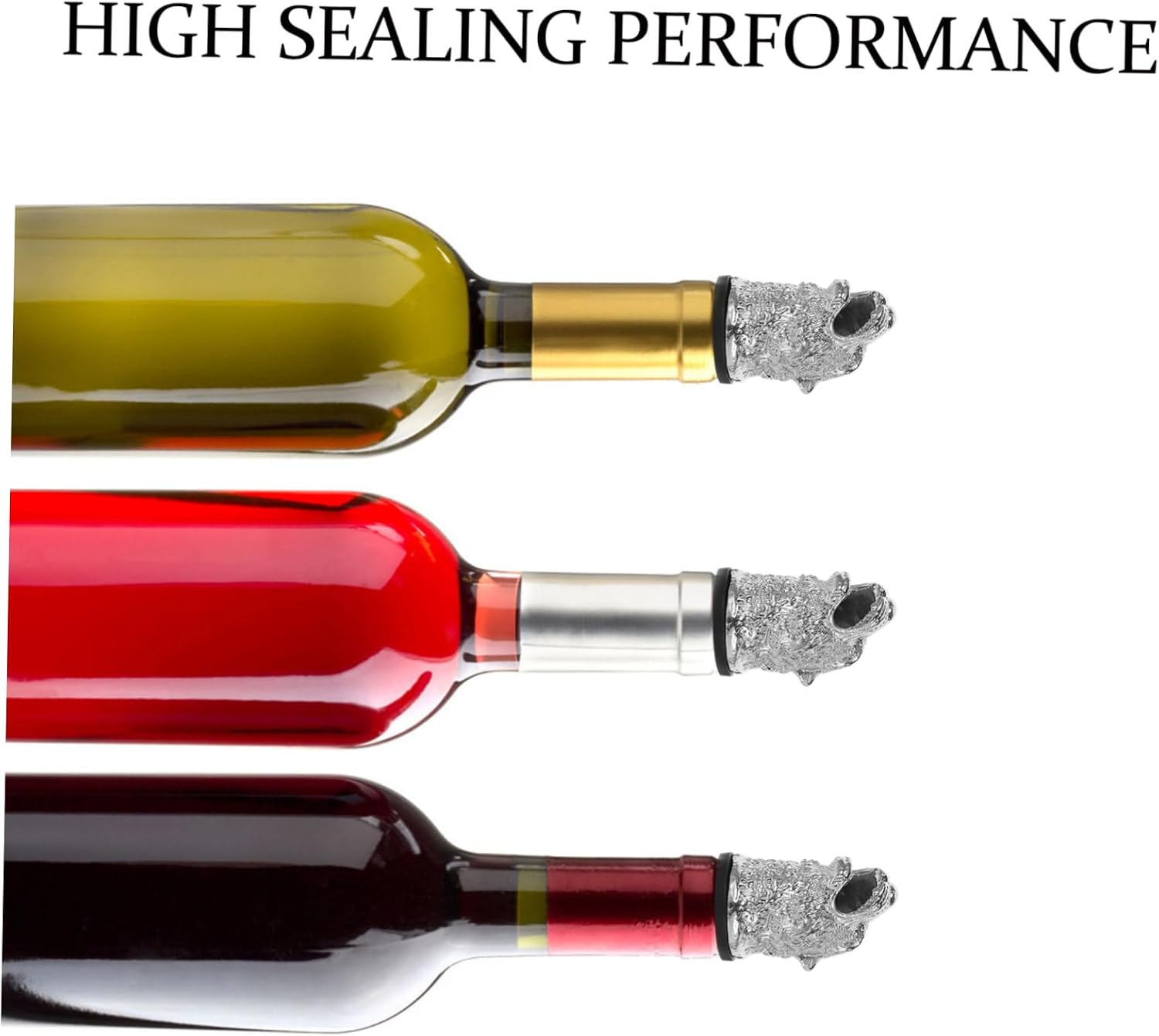 Tiger Head Bottle Stopper Wine Pourer Spout Liquor Dispenser Wine Accessories for Hosting Elegant Decor