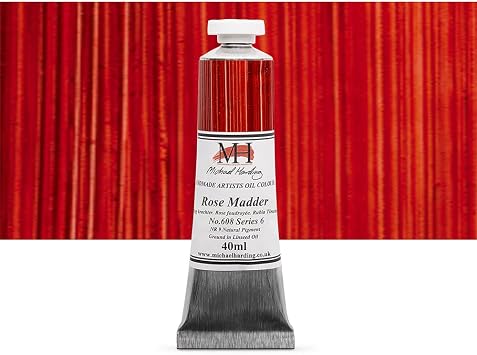 Michael Harding Artist Oil Colors - Rose Madder 40ml Tube