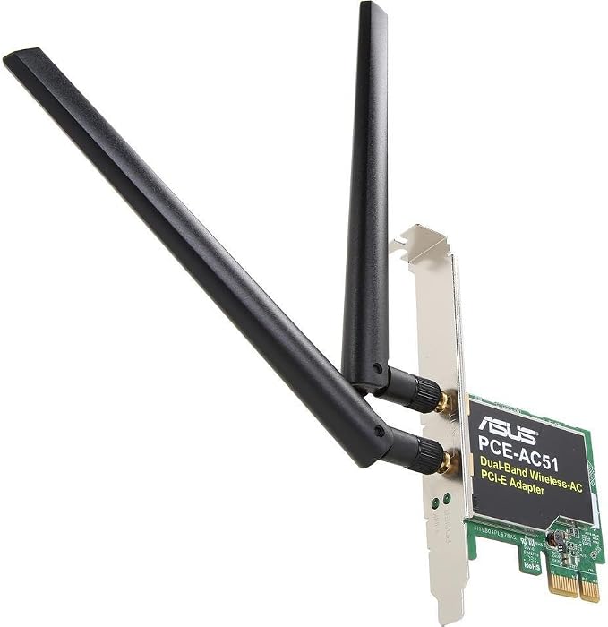 Adaptador inalámbrico dual banda AC750 ASUS PCE-AC51 para PCI Express miniatura 3