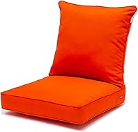 Vista 30 de QILLOWAY - Juego de cojines para silla de exterior e interior, cojín de repuesto para muebles de patio., Moderno, Café/Marrón/Chocolate