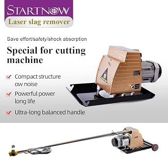 Startnow Laser Slag Removal Tool for Laser Cutting Machine Slag Cleaning Tool Slat Rack Deslagging Machine (ZJ-100B 380V)