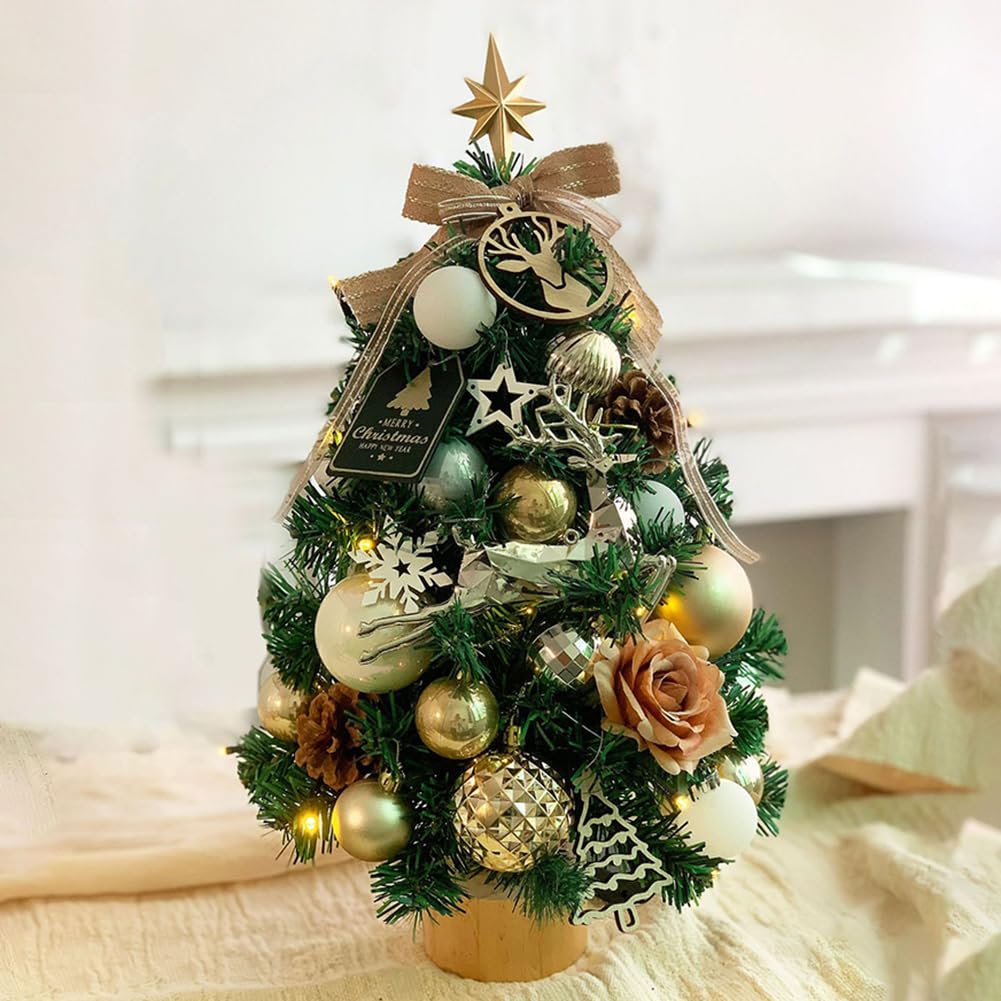 クリスマスツリー 小型 45cm 60cm 卓上 ミニツリー 雪化粧 LEDライト