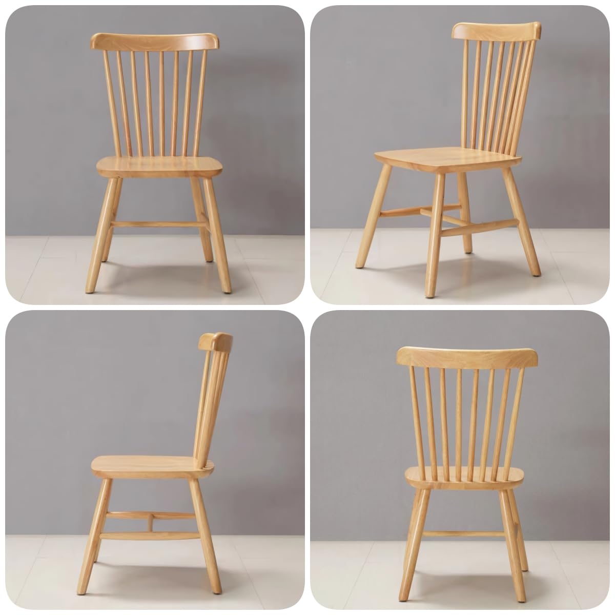 Amazon｜ダイニングチェア 天然木 オシャレ 組立簡単 ナチュラル