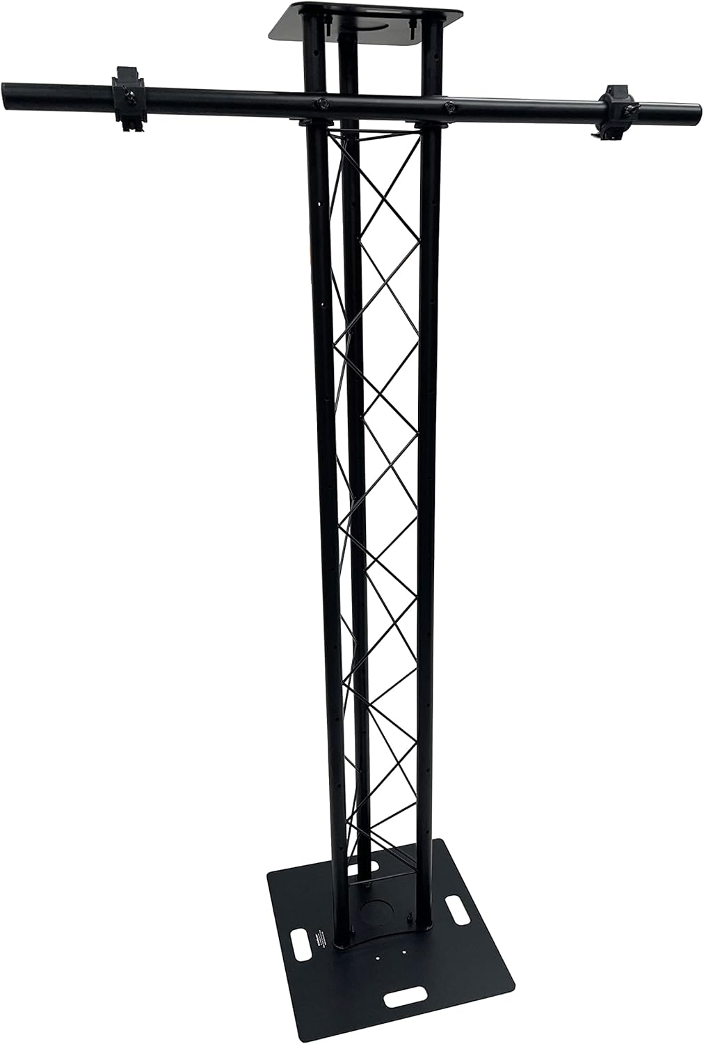 6.56 FT Black Plasma TV Mount Stand Stage DJ Lighting Truss Totem 10"x10" Truss