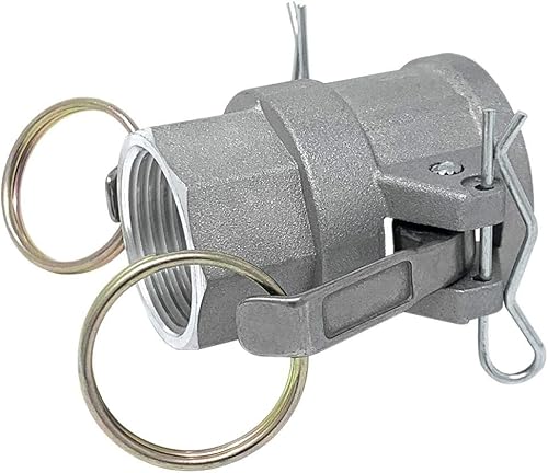 Miniatura 5 de Gloxco Tipo D de aluminio leva y ranura de manguera de conexión, 1" Camlock hembra x 1" NPT hembra (CAM-10-D-AL)