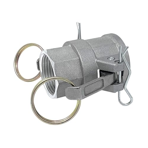 Miniatura 5 de Gloxco Tipo D de aluminio leva y ranura de manguera de conexión, 1" Camlock hembra x 1" NPT hembra (CAM-10-D-AL)