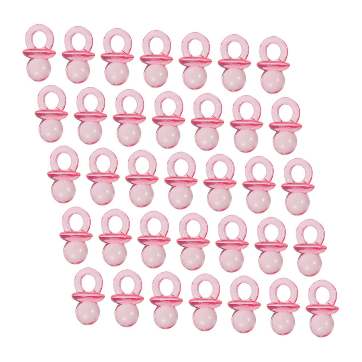 BESTonZON 150 Pcs Mini Pacifiers Acrylic Pacifiers for Baby Shower Decorations Boy Girl Baby Shower 50pcs/Package