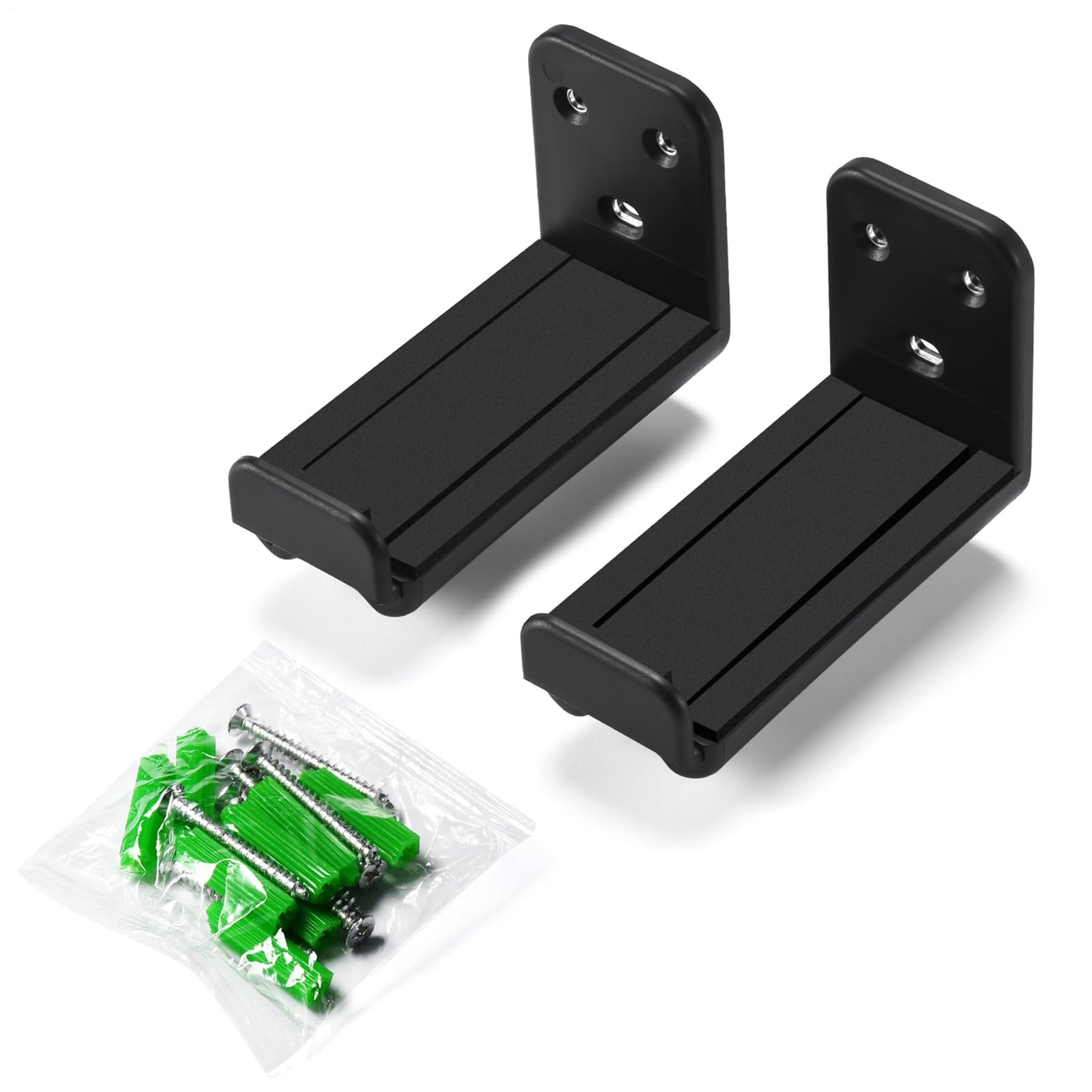 Supporto da parete per soundbar regolabile in altezza, mensola galleggiante, adatta per soundbar da 8,9 a 13,7 cm, per soggiorno, camera da letto, hotel
