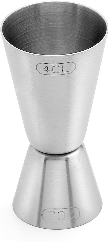Weis 16802 Cocktail Jigger 2+4 cl, Stainless Steel, Silver