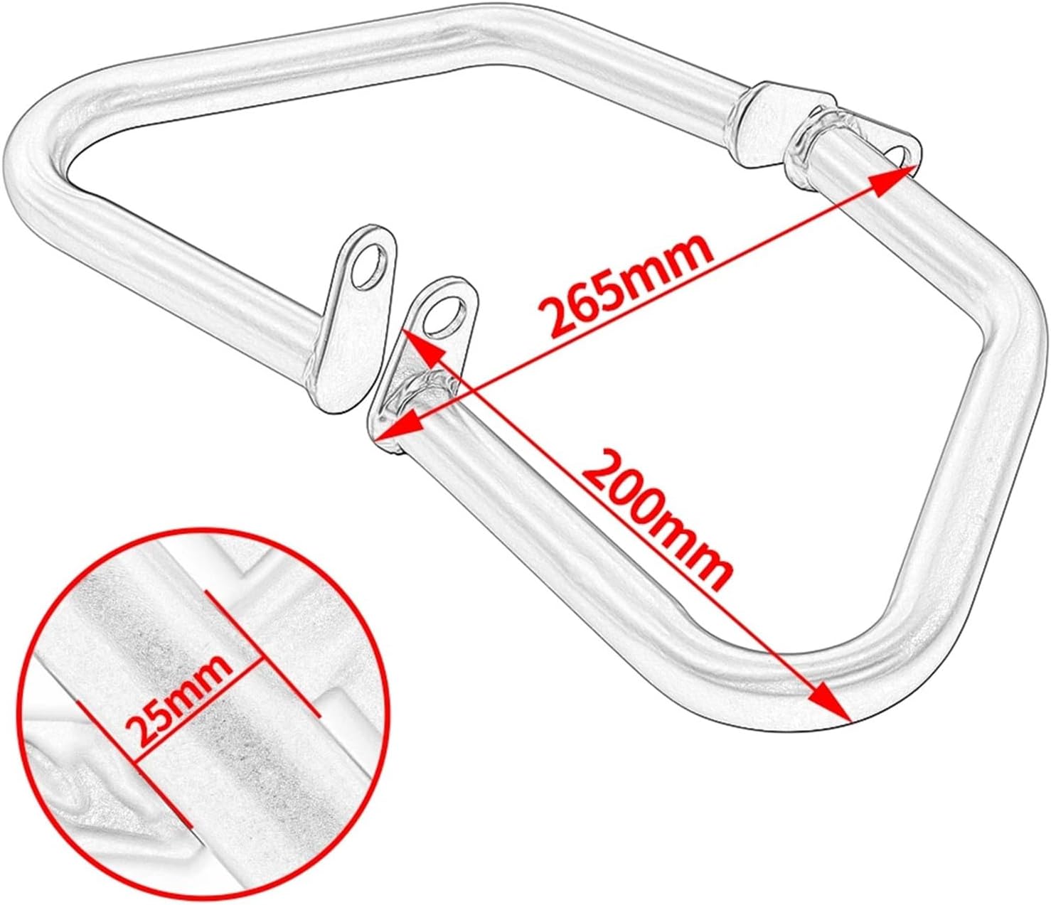 for Triumph Speed Twin 900 2023-2025 Motorcycle Crash Bar Engine Guard for Bonneville Bobber T100 T120 2017-2024 Highway Bumper(Chrome)