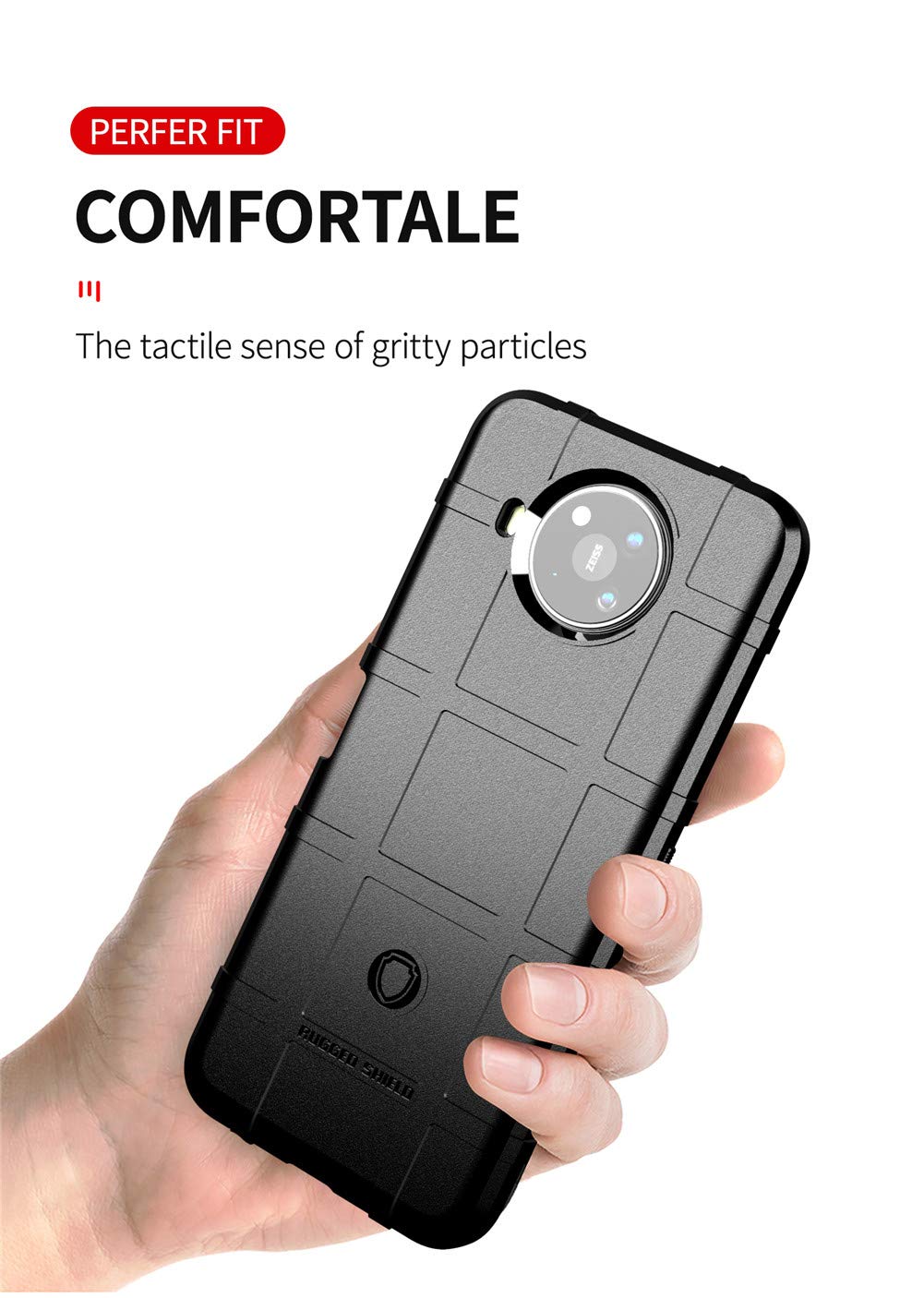 HERCN Custodia Compatibile con Nokia 8.3 5G 6.81, Cover in Silicone Morbido /Cover Armatura Antiurto con Protezione paraurti/Design Militare (Verde