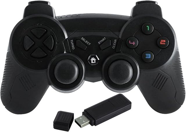 Wireless Game Controller for Windows PC/Raspberry Pi/PS3 Rechargeable Gamepad Portable Gaming Joystick Remote Joypad for Laptop/Desktop Computer,RetroArch, Emulator,Roblox,Steam,RetroPie,RecalBox