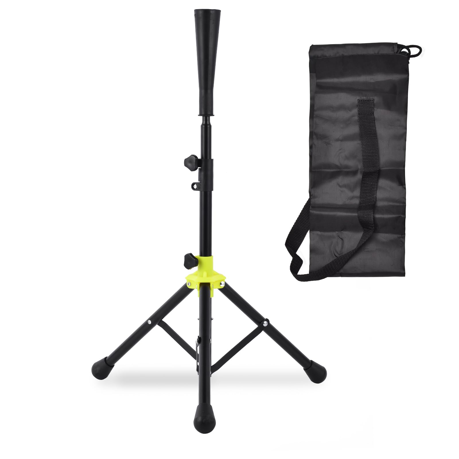 JETOLAKQ Baseball and Softball Training Hitting Base, Tripod Design, Adjustable Height from 26 to 39 inches, Used for Youth and Adult Hitting Training Exercises