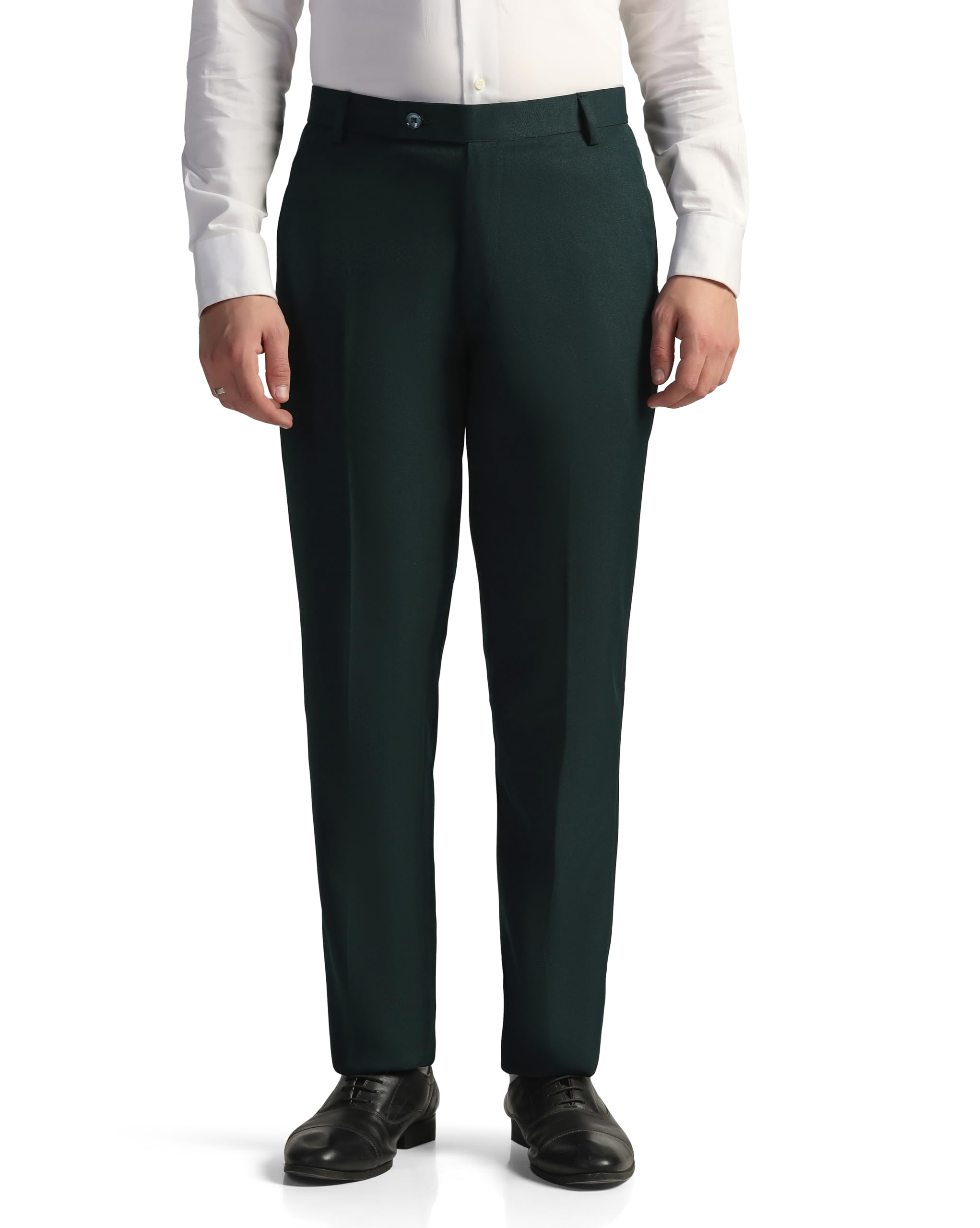 tahvo Men's Straight Fit Formal Trousers - Viscose Rayon Solid Pants for Casual & Work Wear | Machine Washable-picture-20