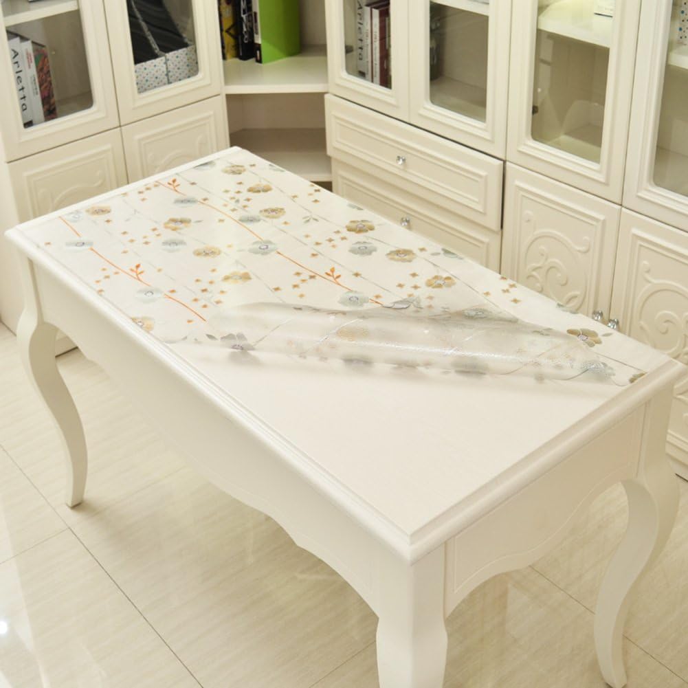 M0147572 Oilproof and waterproof disposable tablecloths/PVC[Table Mats]/Soft crystal glass hot plate/rectangle plastic table mat-D 70x130cm(28x51inch)