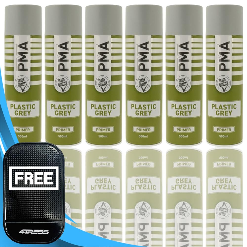 4Tress Grey Pma 6 X Plastic Primer 500Ml Non-Slip Dash Mat(4T-Pcpa1022)