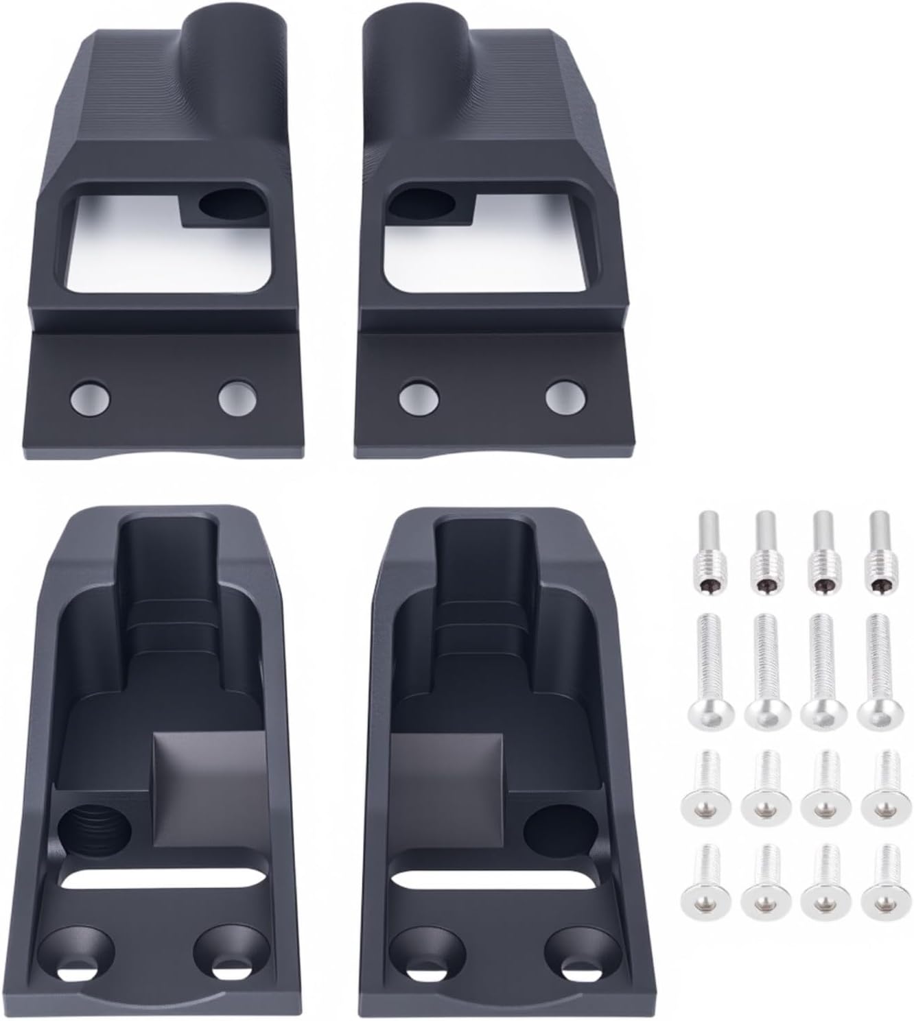 4pcs Extended Shock Tower For Vanquish Products 1/10 RC Crawler VS4-10 Chassis Upgrade Parts (Black)