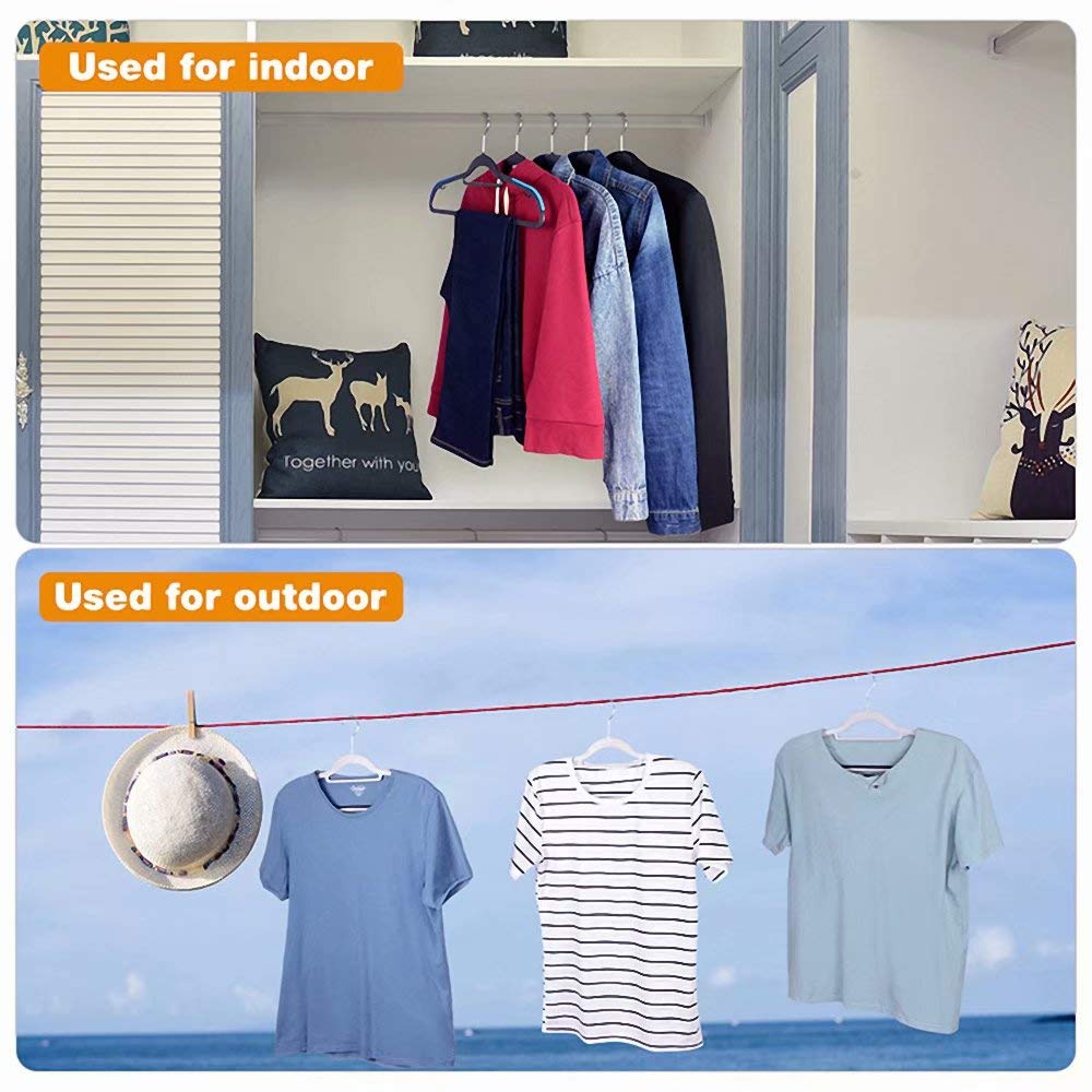 ATOLY Premium Hangers (Pack of 10) Heavyduty- Non Slip Bump Suit Hangers-Space Saving Clothes Hangers, Hangers for Coat, Sweater, Jackets, Pants, Shirts,Pink