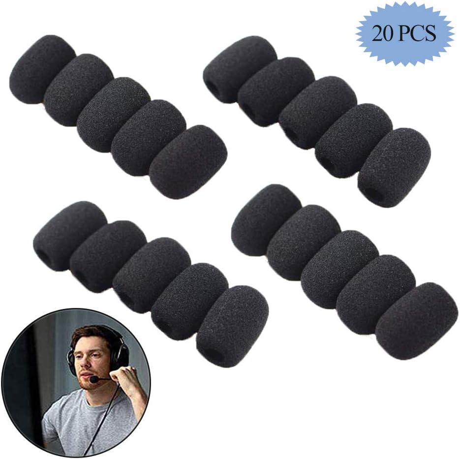 microfoni con parabrezza in schiuma