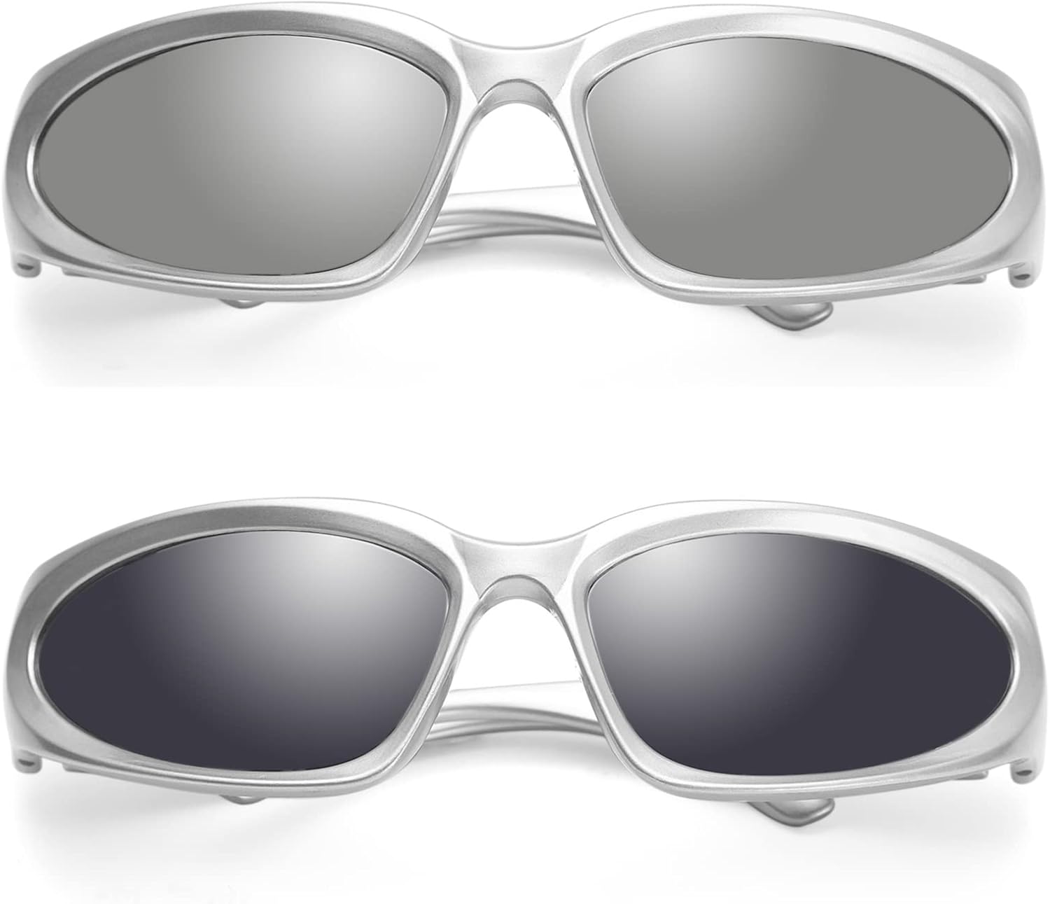Gafas de sol modernas envolventes para hombres y mujeres, gafas de sol deportivas ovaladas y oscuras