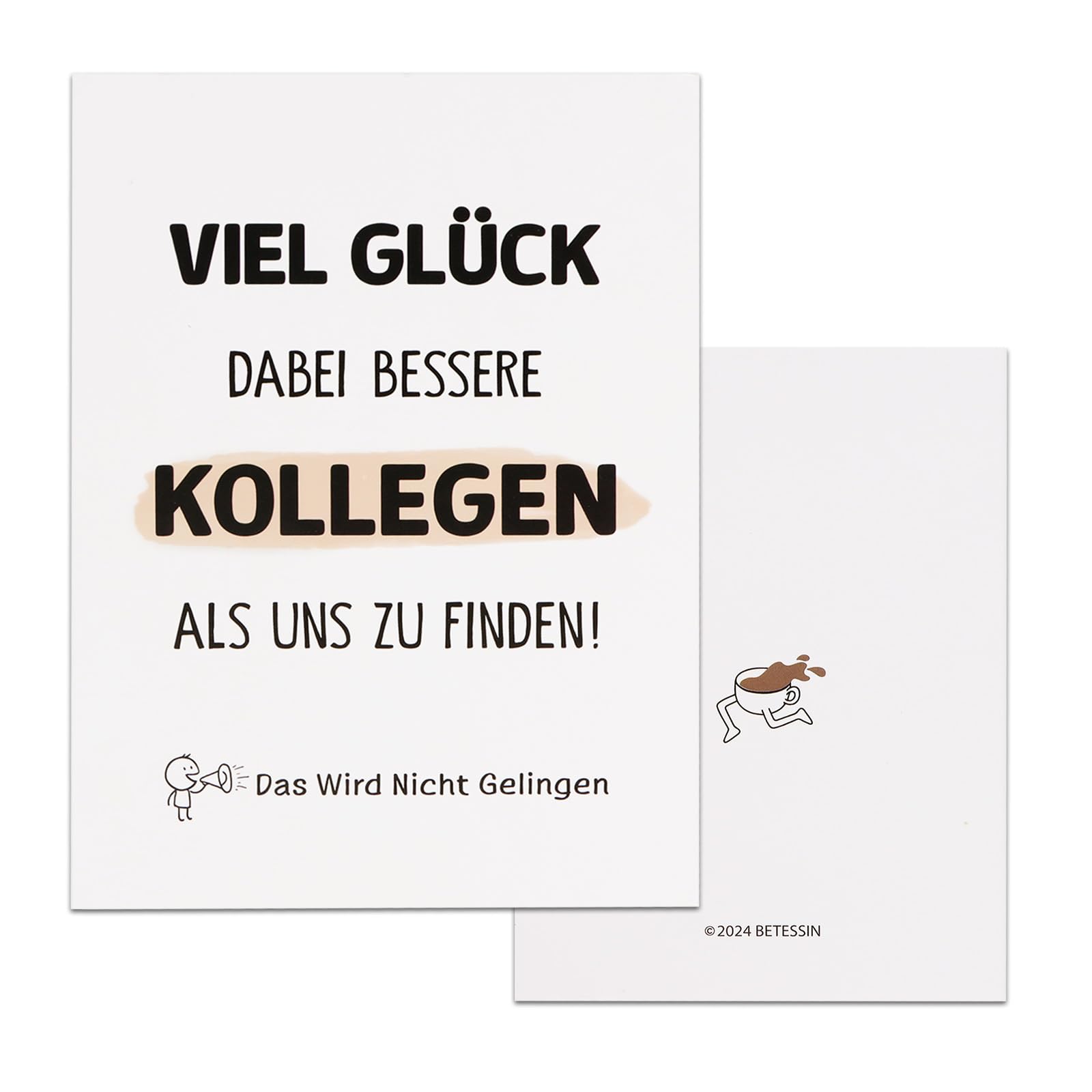 Abschied Kollege Lustig Lustige XXL Karte Für Kollegen, Freunde Oder