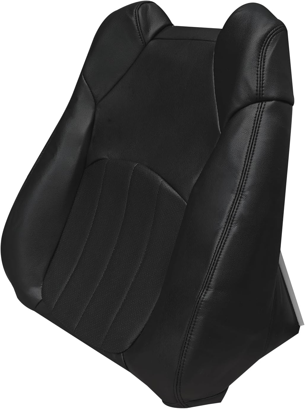 Passenger Side Bottom & Top Back Perforated Seat Cover Replacement Fits for Buick Enclave 2008-2012 Black
