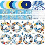 Hollowfly 48 Sets Hanukkah Wreath Craft Kits DIY Menorah Ornaments