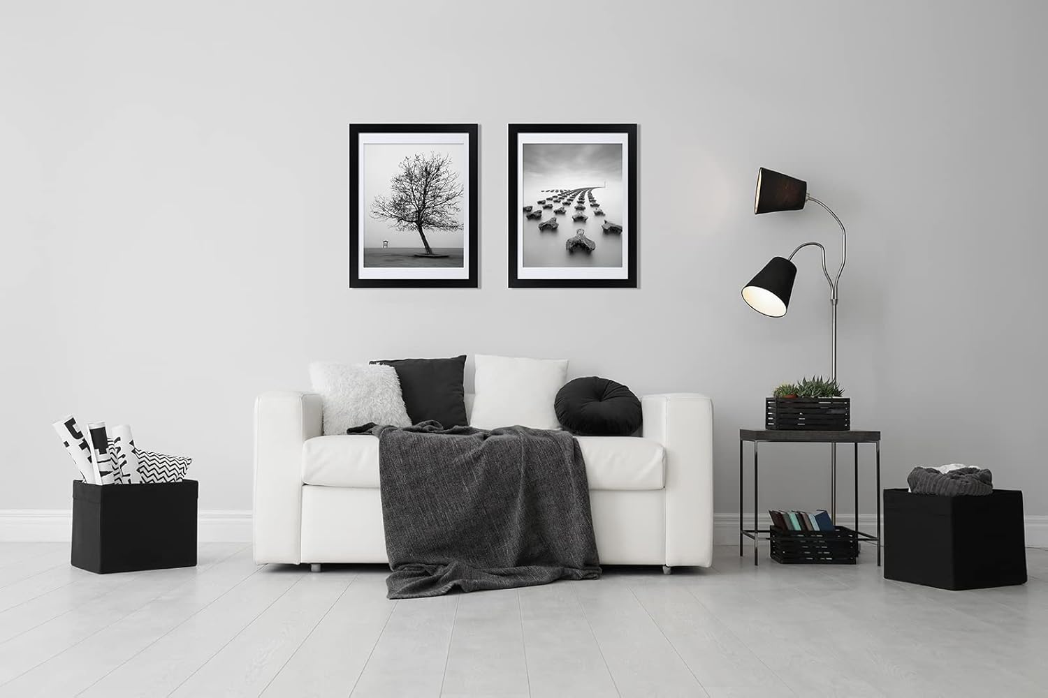 DOAI ART 18x24 Poster Frame Black - 16x20 Picture Frames with Mat or 18 x 24 without Mat - Polished Plexiglass for Wall Vertically or Horizontally Display - Wall Mounting Hardware Included -