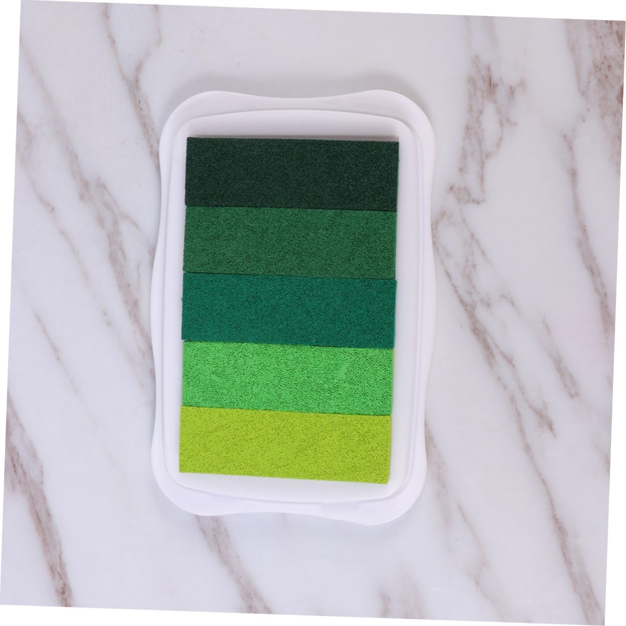 CORHAD Gradient Color Craft Ink Pad Eco-Friendly Washable Ink for Water-Based for Scrapbooking DIY Projects and Wall Art Color Options Green