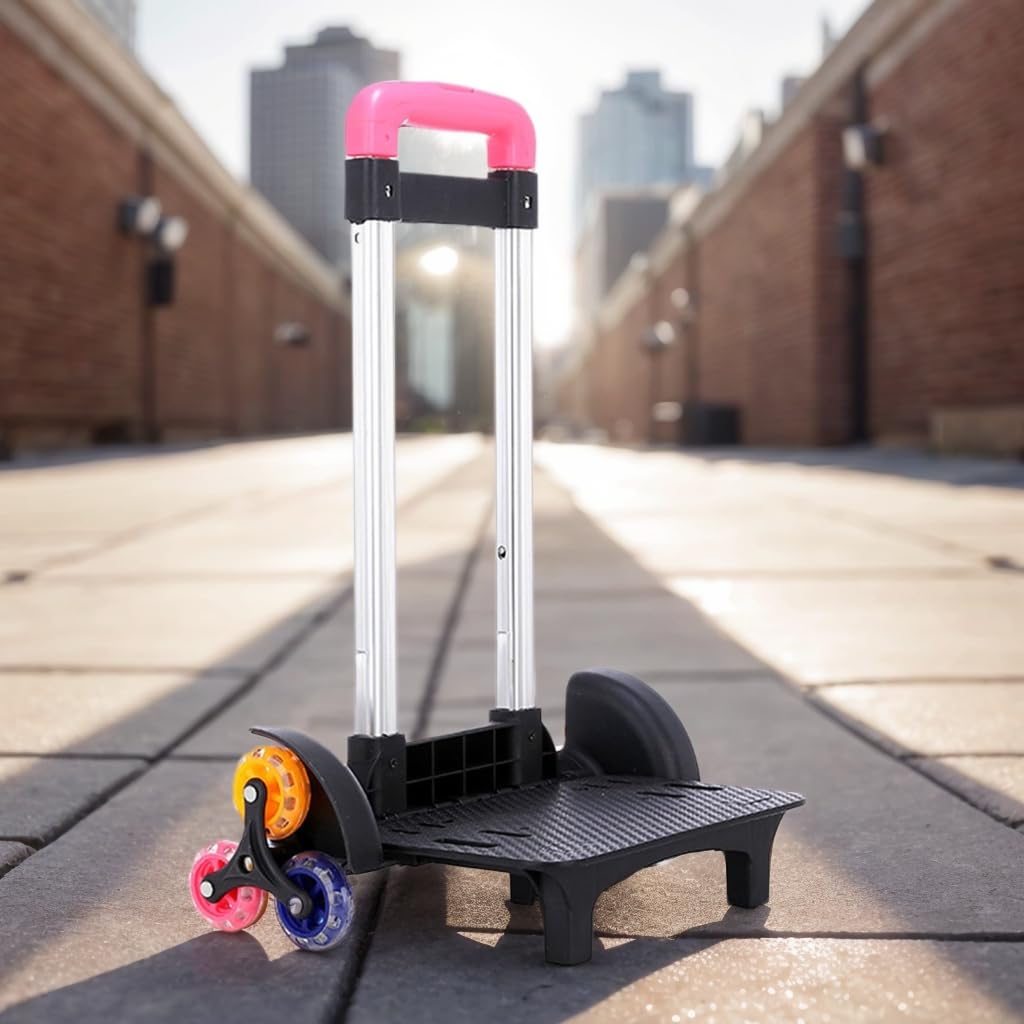 Chariot à dos pliable à 6 roues pour sac d'école