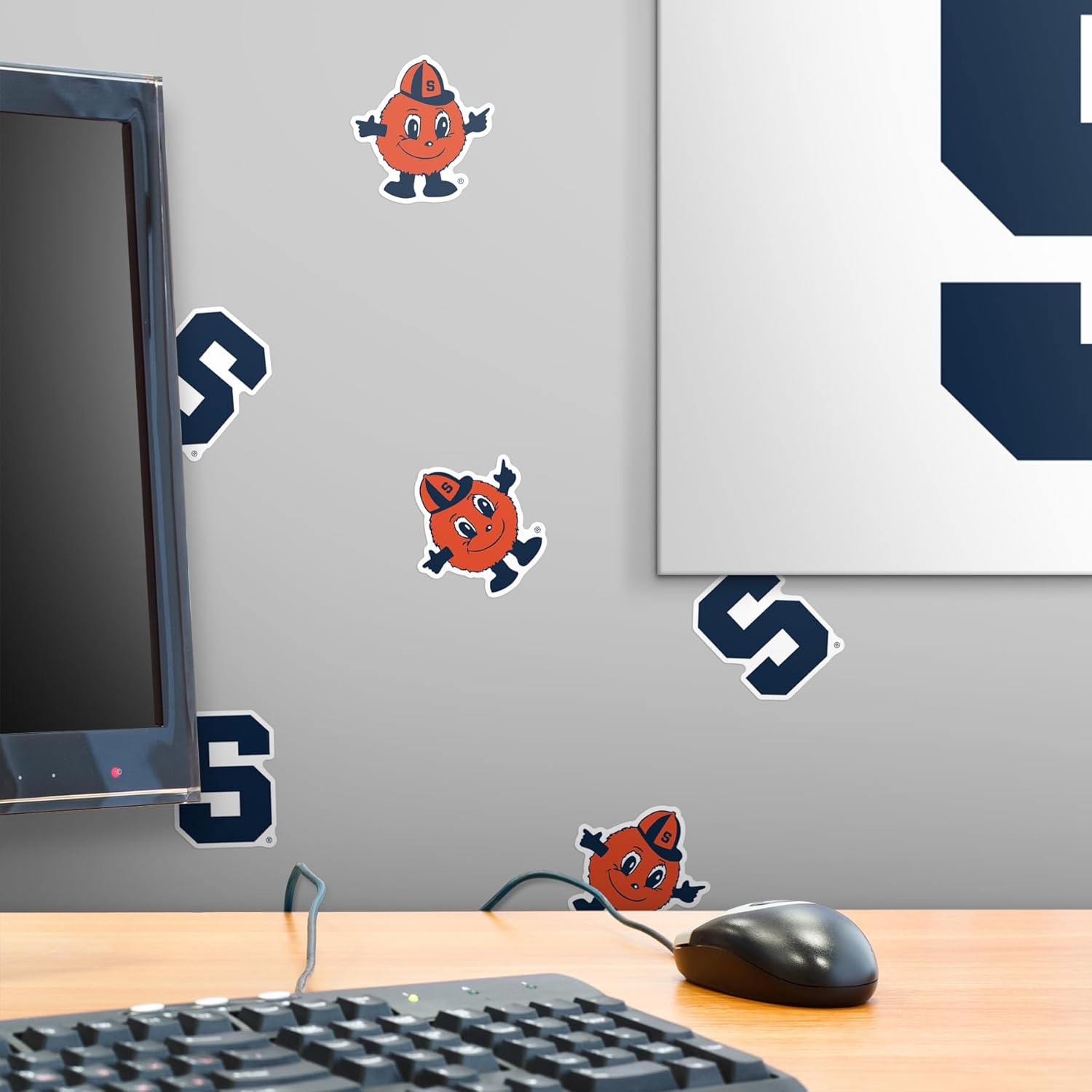 Syracuse University Secondary Logo 50ct Vinyl Sticker Pack – Large Waterproof Orange Mascot & Block‑S Decals for Laptops, Water Bottles, Tablets, Scrapbooks, Vehicles & More - Image 6