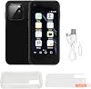 Smart Phone Mini Size 2.5 Mini Smartphone, HD Touch Screen Lightweight Cell Phone, 1GB RAM, 8GB ROM, Black