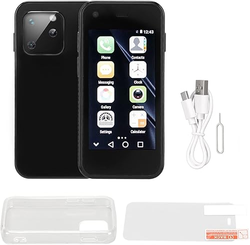 Miniatura 7 de ASHATA XS13 Mini teléfono inteligente, celular Android desbloqueado 3G de 2.5 pulgadas, carahuella digital, 1GB 8GB ROM, Quad Core, cámara de 2MP