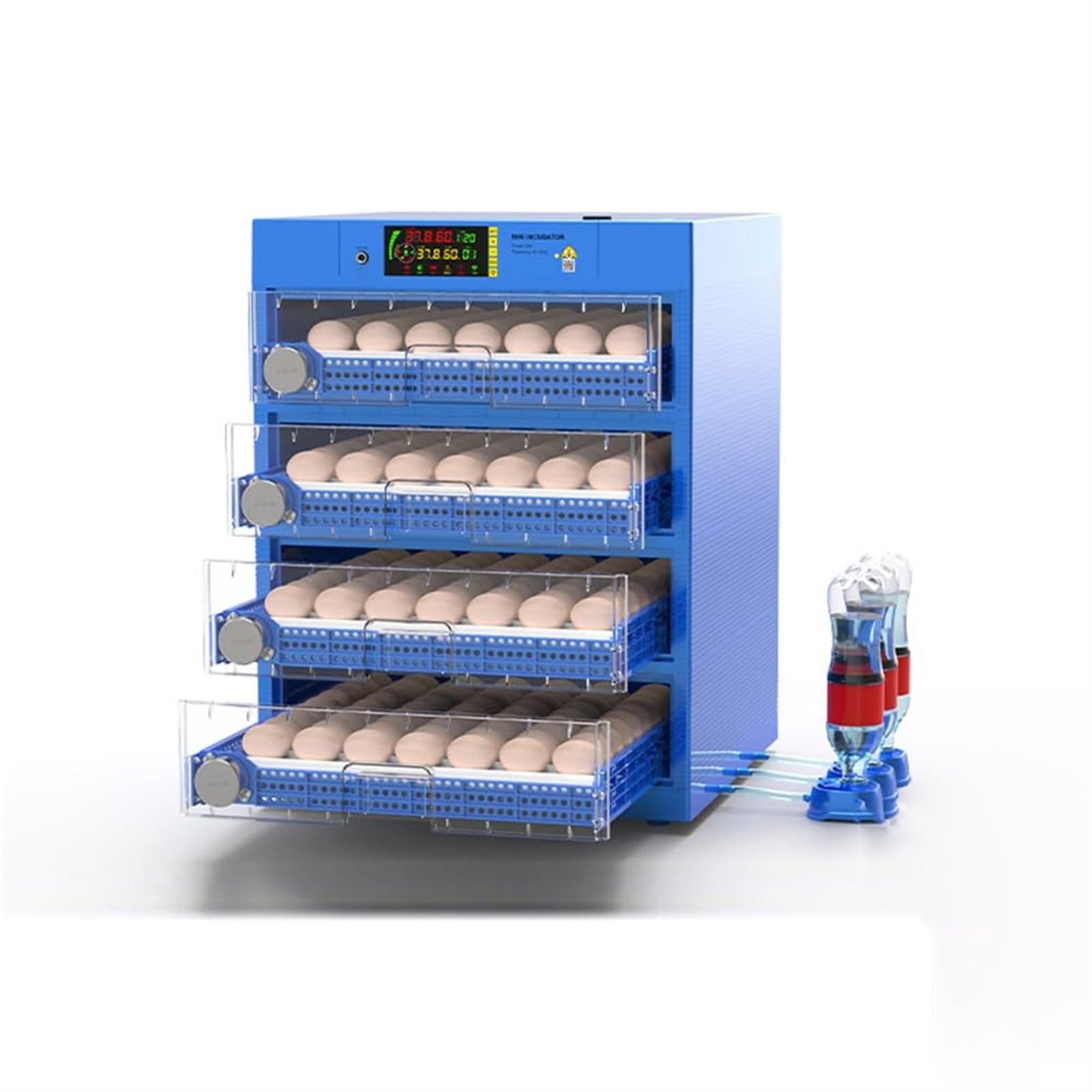 GOURIXIN Incubatori di armadietti per Le Uova da cova, la Macchina del Portello pollame con Rotazione Automatica delle Uova, Controllo della Temperatura e umidità e Schermo a LED, incubatore di Uova
