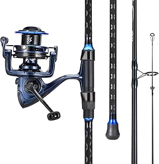 SOUGAYILANG Surf Fishing Rod and Reel Combo